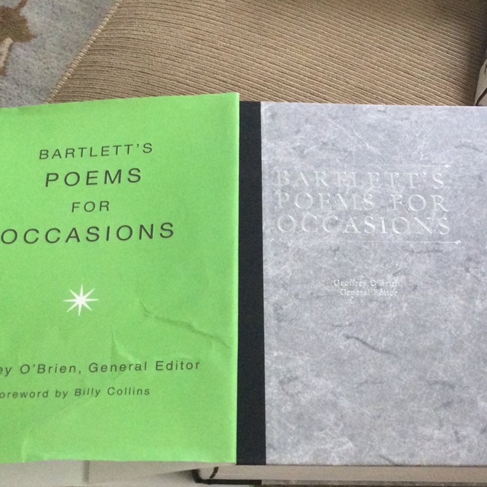 Bartlett's Poems for Occasions and Inspiration for Everyday Life Hardcover